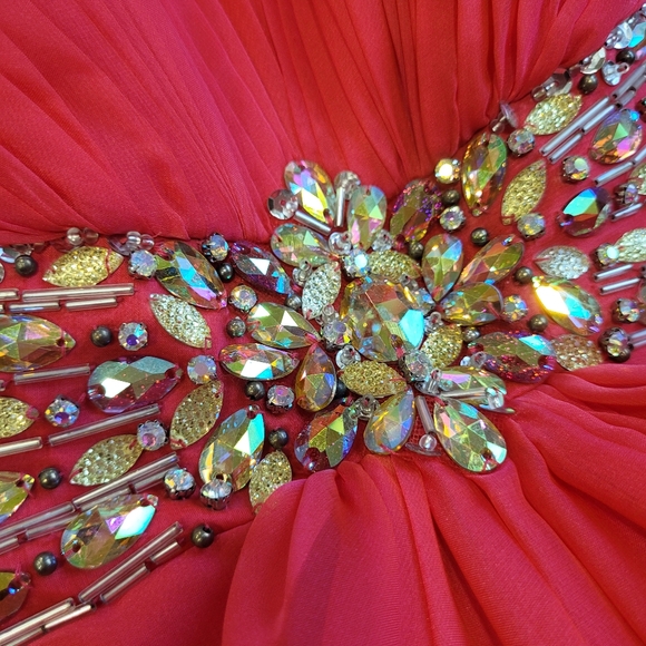 Blush prom dress evening gown - Picture 6 of 7